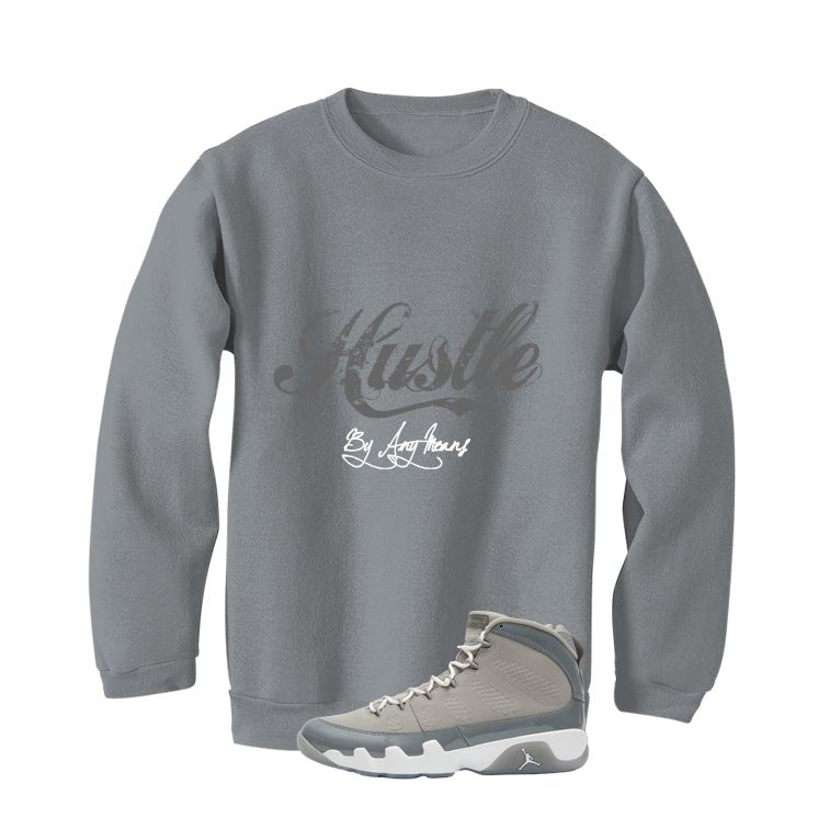 Air Jordan 9 Cool Grey T-Shirt (Hustle By Any Means) product image 4