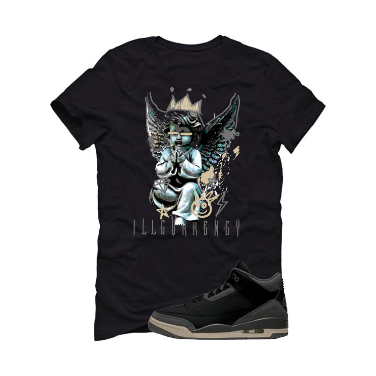 A Ma Maniere x Air Jordan 3 Black T-Shirt (Graffiti Angel) product image 2