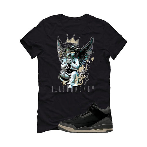 A Ma Maniere x Air Jordan 3 Black T-Shirt (Graffiti Angel) product image 2