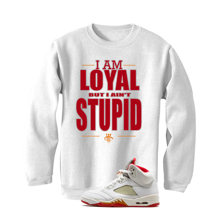 Air Jordan 5 Sunset Matching T-Shirt White (Loyal) product image 4