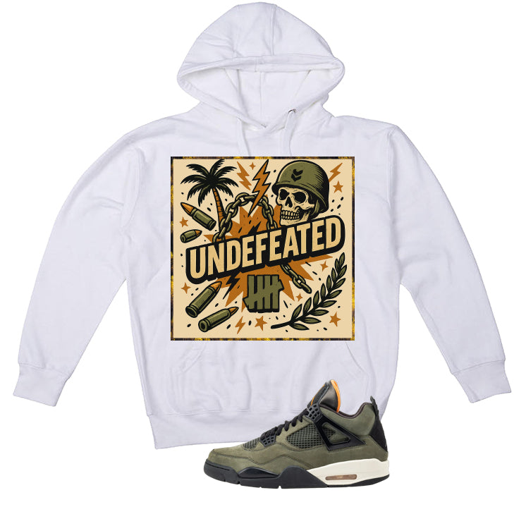 Undefeated x Air Jordan 4 White T-Shirt (Militia) product image 3