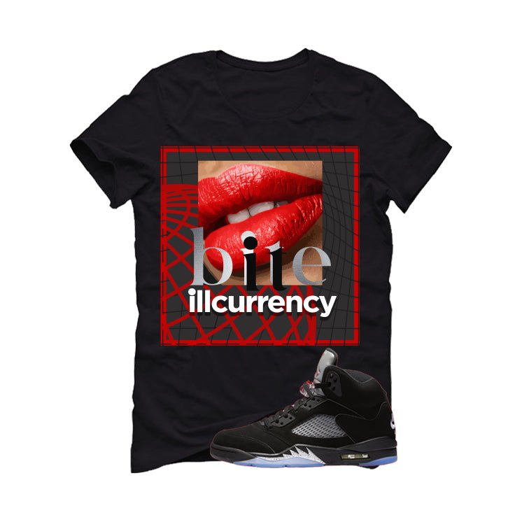 Air Jordan 5 Black Metallic Reimagined T-Shirt (Bite It) product image 2