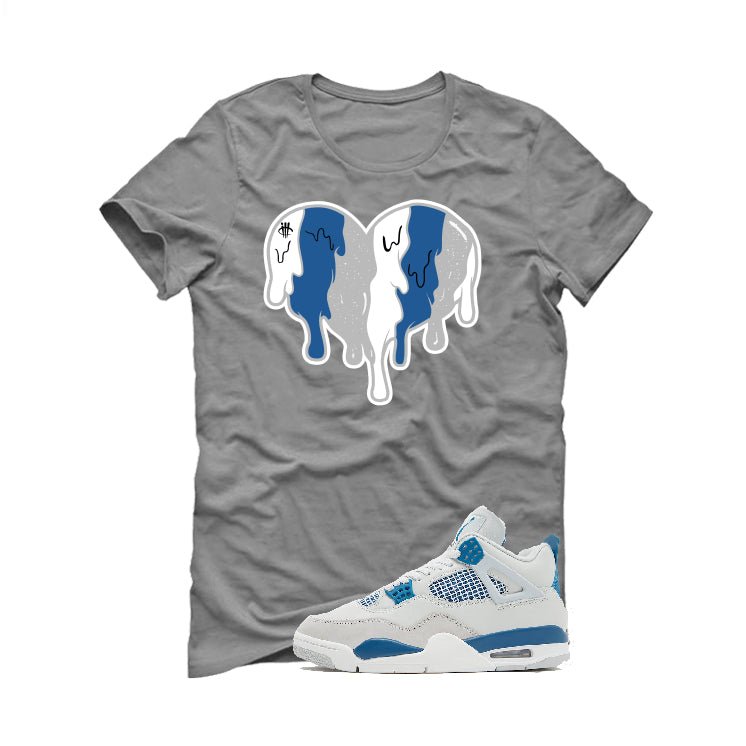 Air Jordan 4 “Military Blue” | illcurrency Grey T-Shirt product image 2