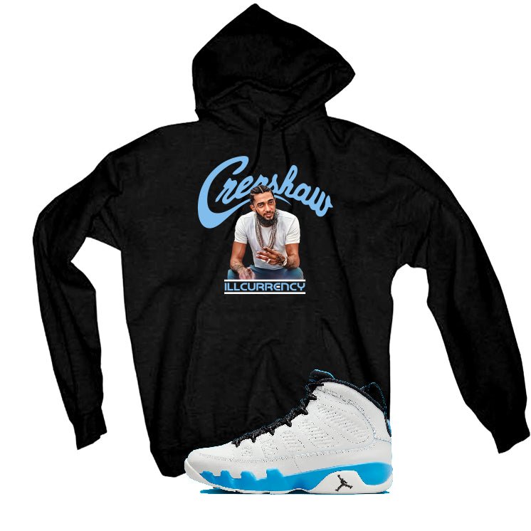 Air Jordan 9 “Powder Blue” | illcurrency Black T-Shirt product image 3