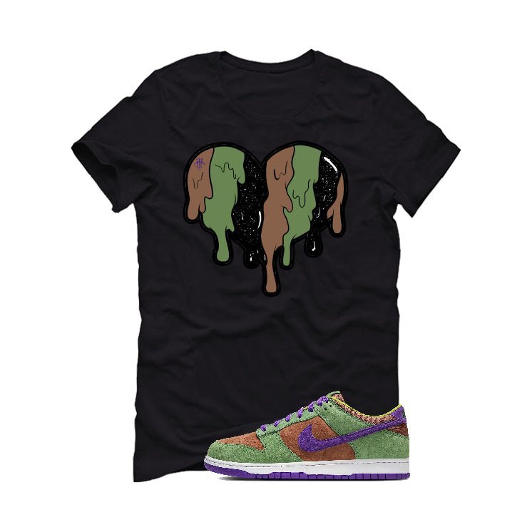 Nike Dunk Low “Veneer” | illcurrency Black T-Shirt (Heart) product image 2