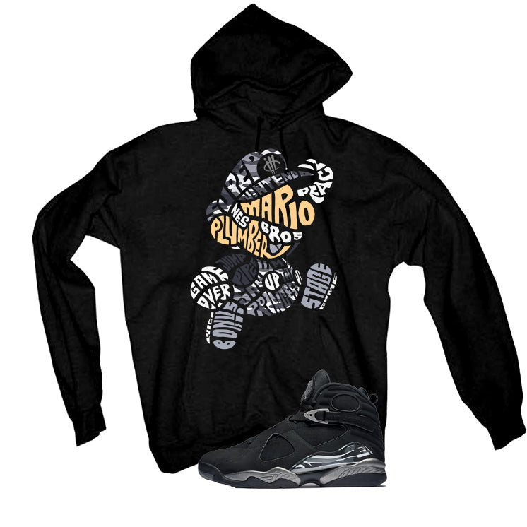 Air Jordan 8 Chrome Matching T-Shirt Black (Mario) product image 3