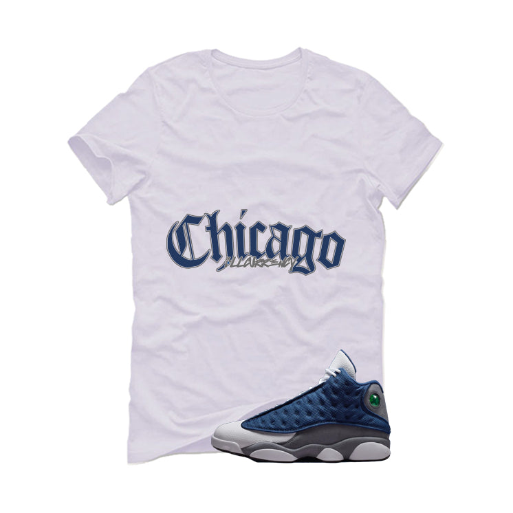 Air Jordan 13 Flint White T-Shirt (Chicago)| illcurrency product image 2
