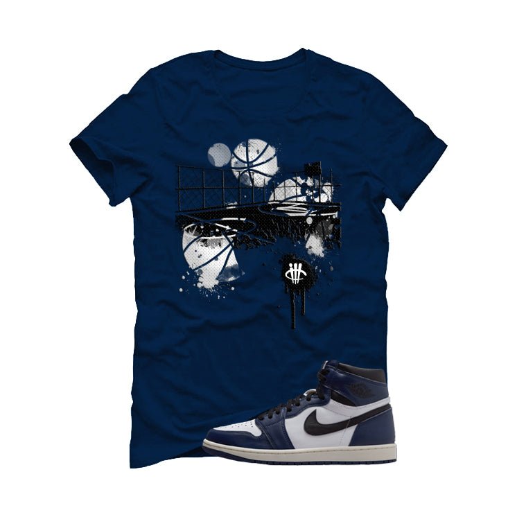 Air Jordan 1 High OG Midnight Navy Blue T-Shirt (B Court) product image 2