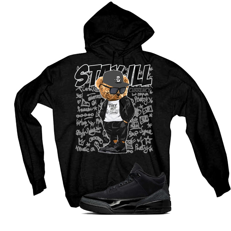 Air Jordan 3 Black Cat T-Shirt (Stay ill Bear)| illcurrency product image 3
