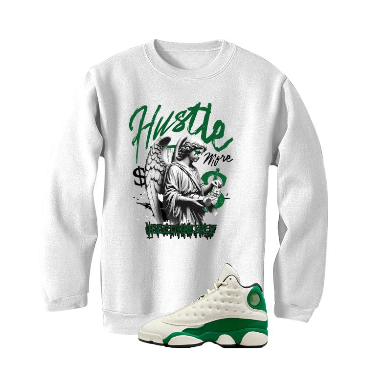 Air Jordan 13 GS Pine Green White T-Shirt (Hustle More) product image 4