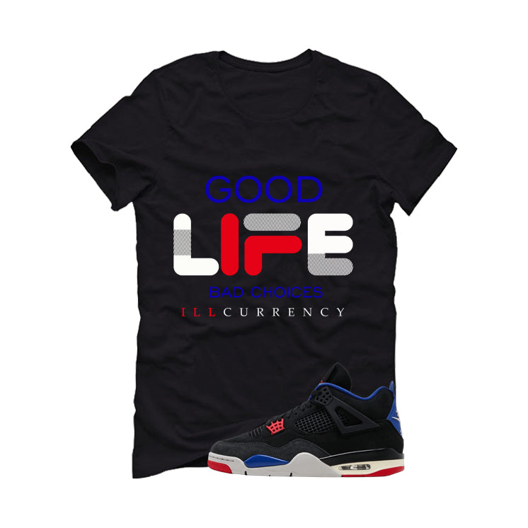 Air Jordan 4 Rare Black T-Shirt (Bad Choices)| illcurrency product image 2