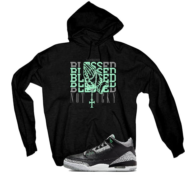 Air Jordan 3 “Green Glow” | illcurrency Black T-Shirt product image 3