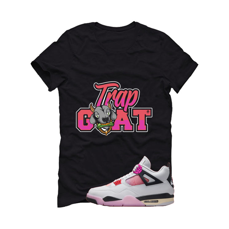 Air Jordan 4 Comic Matching T-Shirt Black (Trap Goat) product image 2