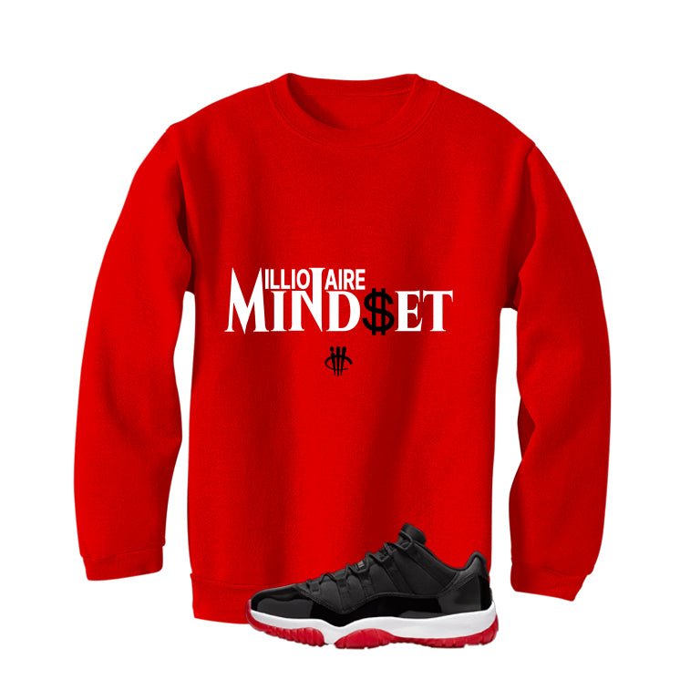 Air Jordan 11 Low Bred Red T-Shirt (Millionaire Mindset) product image 4