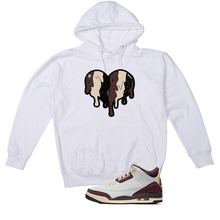 A Ma Maniere x Air Jordan 3 Burgundy Crush White T-Shirt product image 3