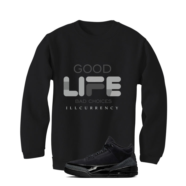 Air Jordan 3 Black Cat T-Shirt (Bad Choices)| illcurrency product image 4