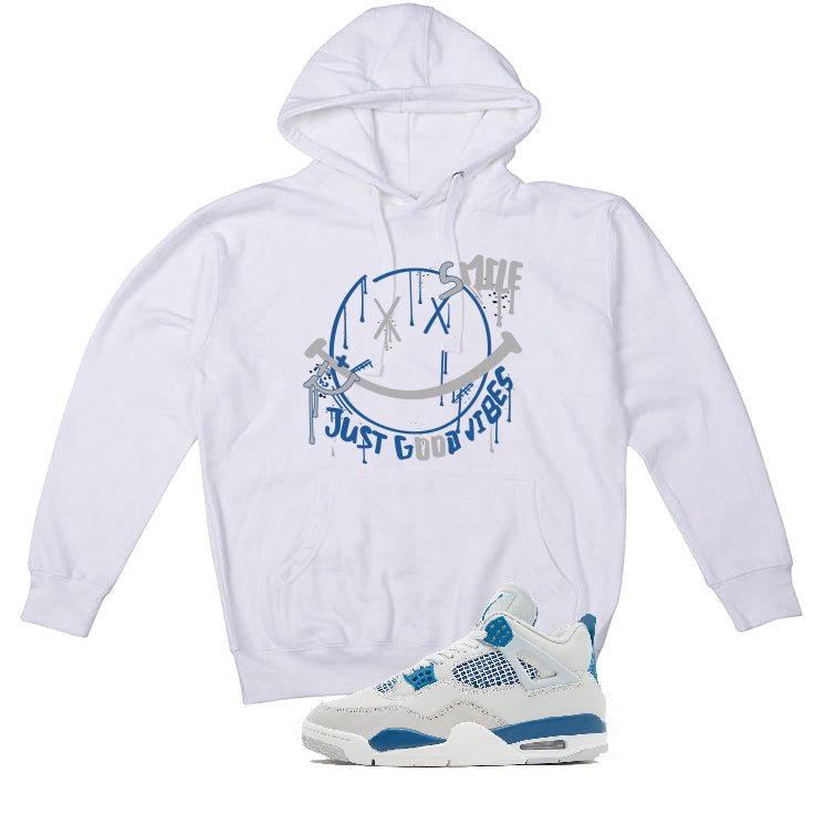 Air Jordan 4 “Military Blue” | illcurrency White T-Shirt product image 3