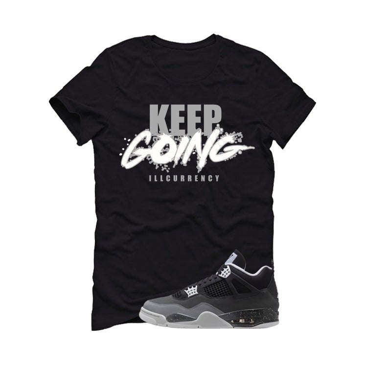 Air Jordan 4 Fear Pack Black T-Shirt (keep Going) product image 2