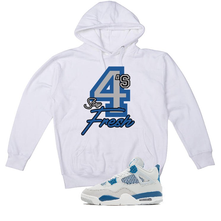 Air Jordan 4 “Military Blue” | illcurrency White T-Shirt product image 3