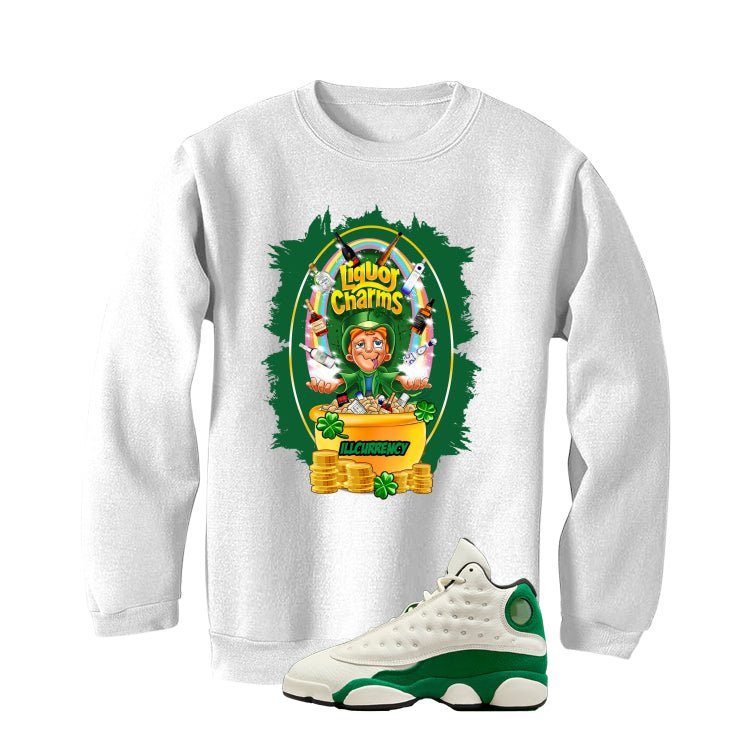 Air Jordan 13 GS Pine Green White T-Shirt (Liquor Charms) product image 4