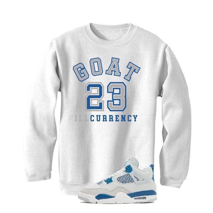 Air Jordan 4 “Military Blue” | illcurrency White T-Shirt product image 4