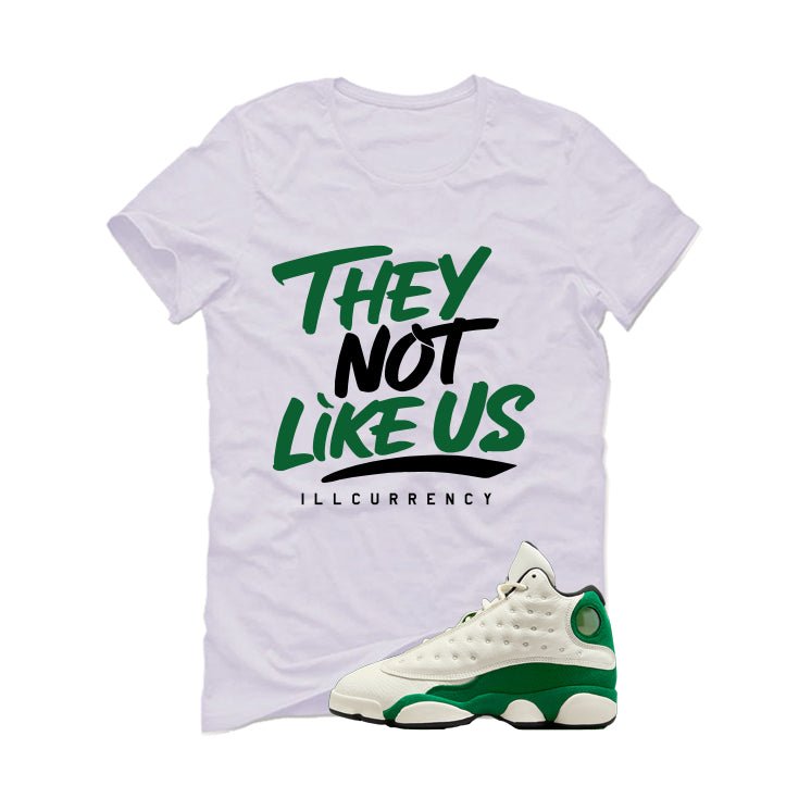 Air Jordan 13 GS Pine Green White T-Shirt (They not like product image 2