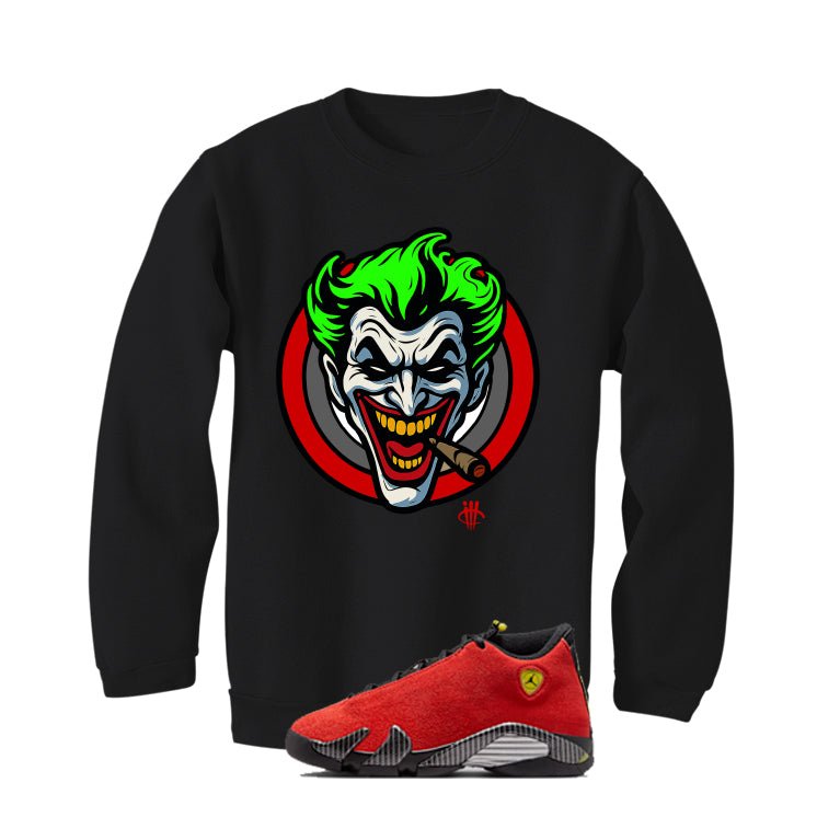 Air Jordan 14 Ferrari Black T-Shirt (Joke The Joker) product image 4