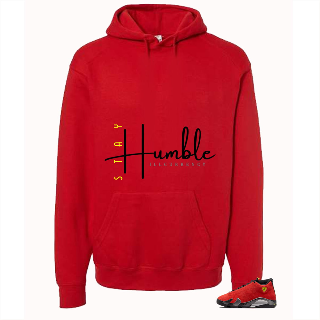 Air Jordan 14 Ferrari Red T-Shirt (Stay Humble)| illcurrency product image 3