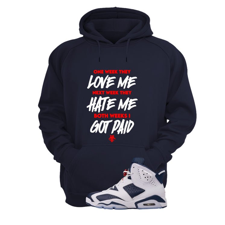 Air Jordan 6 Olympic | illcrrency Navy Blue T-Shirt (Paid) product image 3