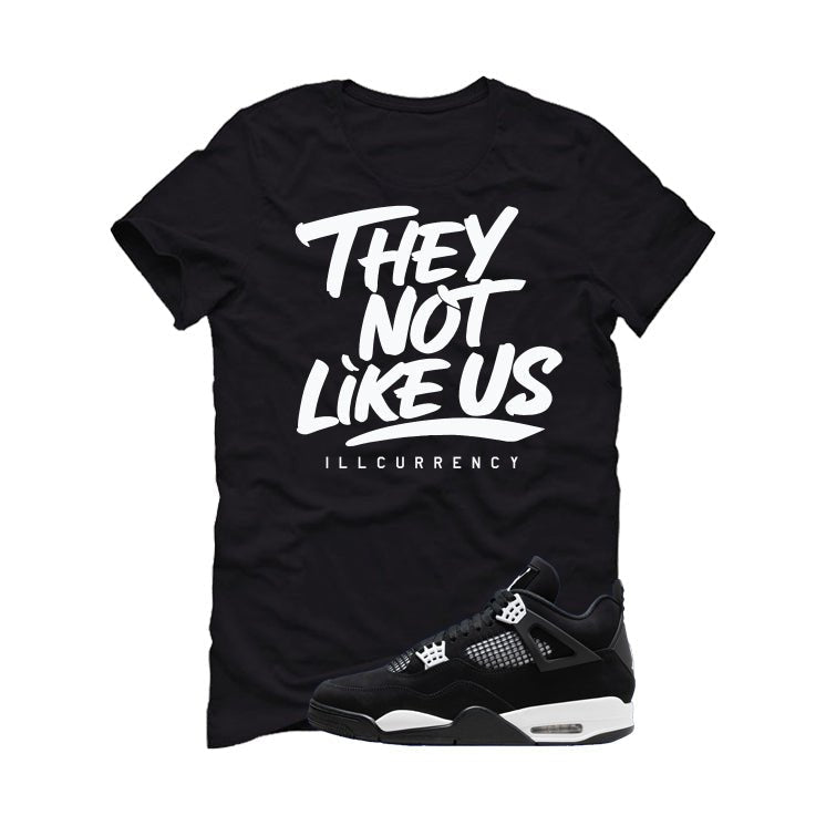 Air Jordan 4 White Thunder Black T-Shirt (They not like product image 2