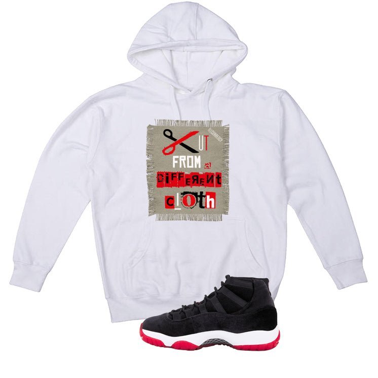 Air Jordan 11 Bred Velvet White T-Shirt (Cut from a product image 3