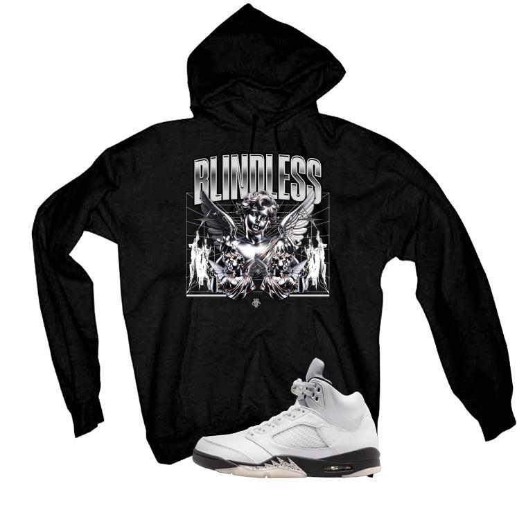 Air Jordan 5 White Black T-Shirt (Blindless)| illcurrency product image 3