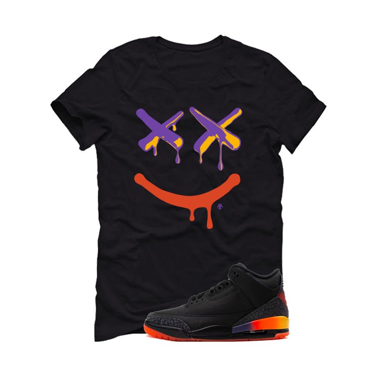 J Balvin x Air Jordan 3 Rio Black T-Shirt (Happy Drip) product image 2