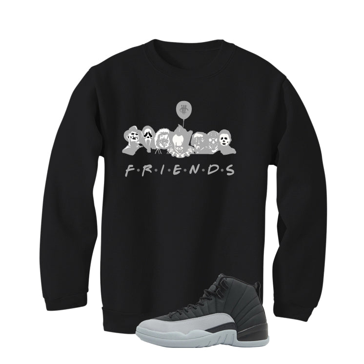 Air Jordan 12 Black/Wolf Grey Black T-Shirt (Friends) product image 4