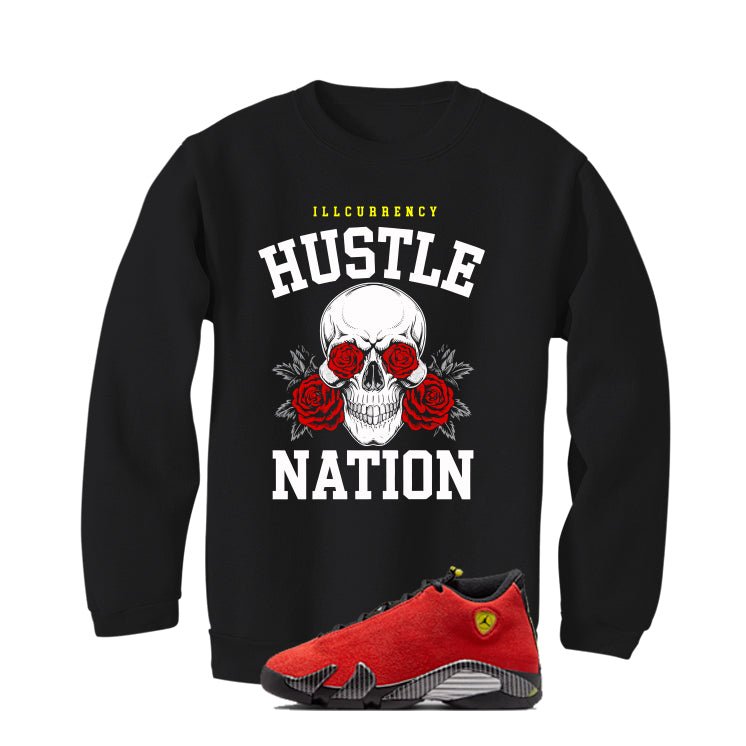 Air Jordan 14 Ferrari Black T-Shirt (Hustle Nation) product image 4