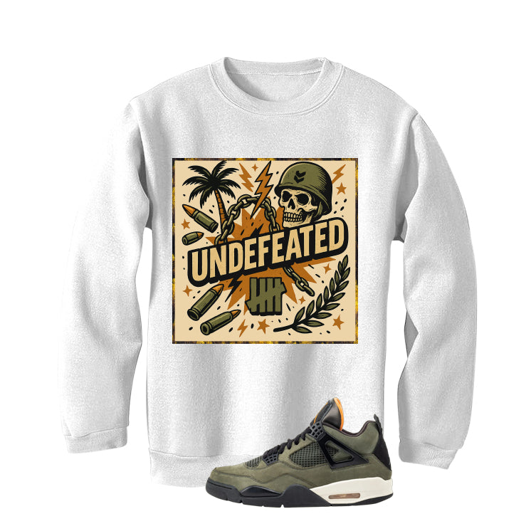 Undefeated x Air Jordan 4 White T-Shirt (Militia) product image 4