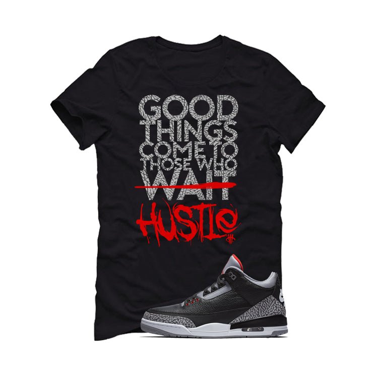 Air Jordan 3 Black Cement T-Shirt (Good Things)| illcurrency product image 2