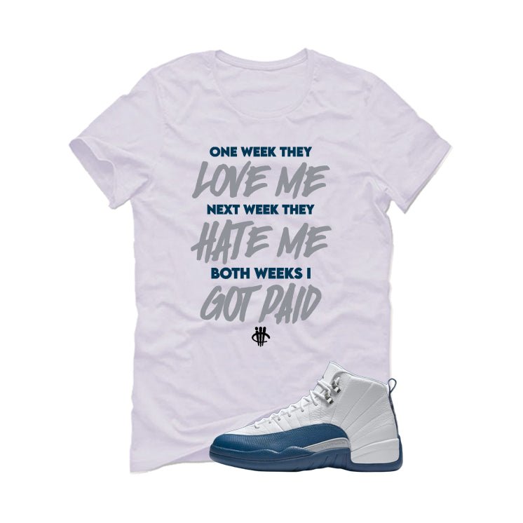 Air Jordan 12 French Blue White T-Shirt (Paid)| illcurrency product image 2