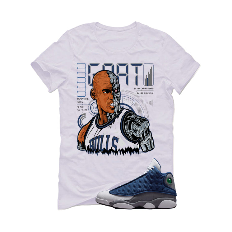 Air Jordan 13 Flint White T-Shirt Robot)| illcurrency product image 2