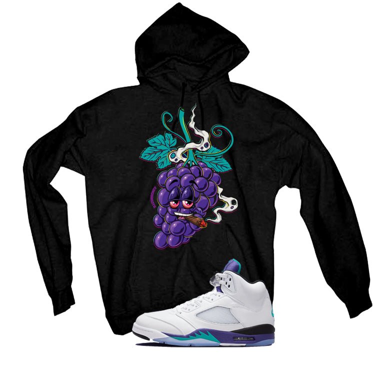 Air Jordan 5 OG Grape Black T-Shirt (High 5's)| illcurrency product image 3
