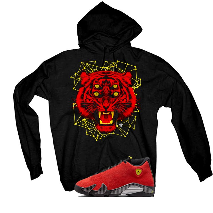 Air Jordan 14 Ferrari Black T-Shirt (Four Eyes)| illcurrency product image 3