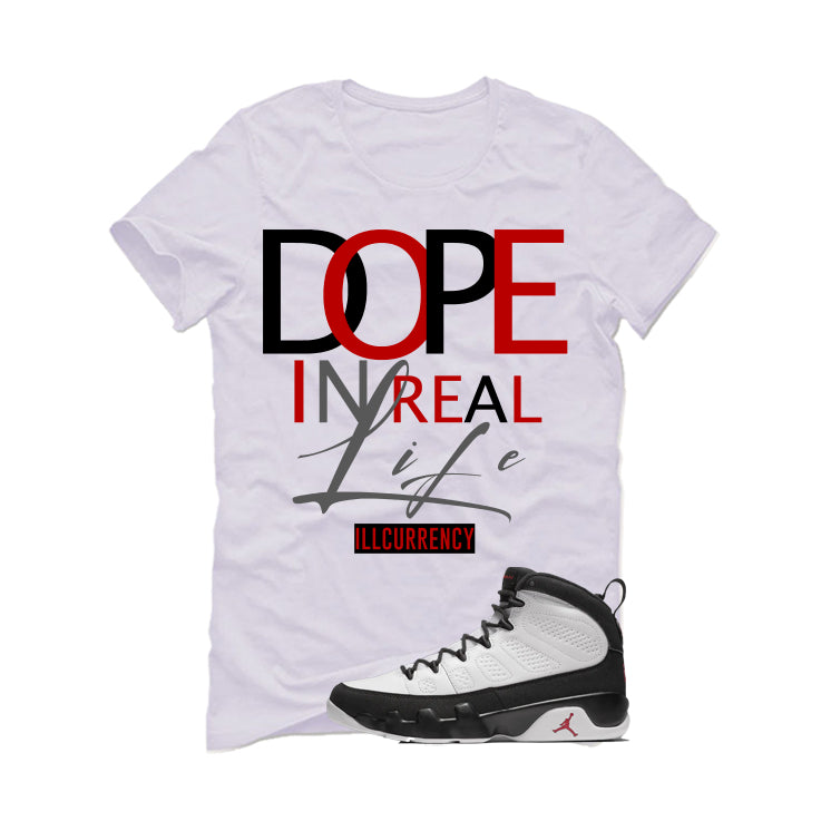 Air Jordan 9 OG Space Jam Matching T-Shirt White (Dope In product image 2