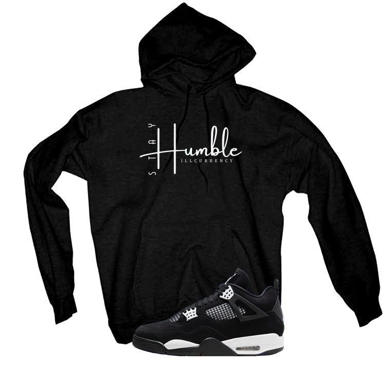 Air Jordan 4 White Thunder Black T-Shirt (Stay Humble) product image 3
