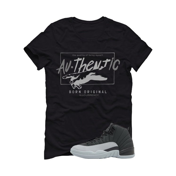 Air Jordan 12 Black/Wolf Grey Black T-Shirt (Authentic) product image 2