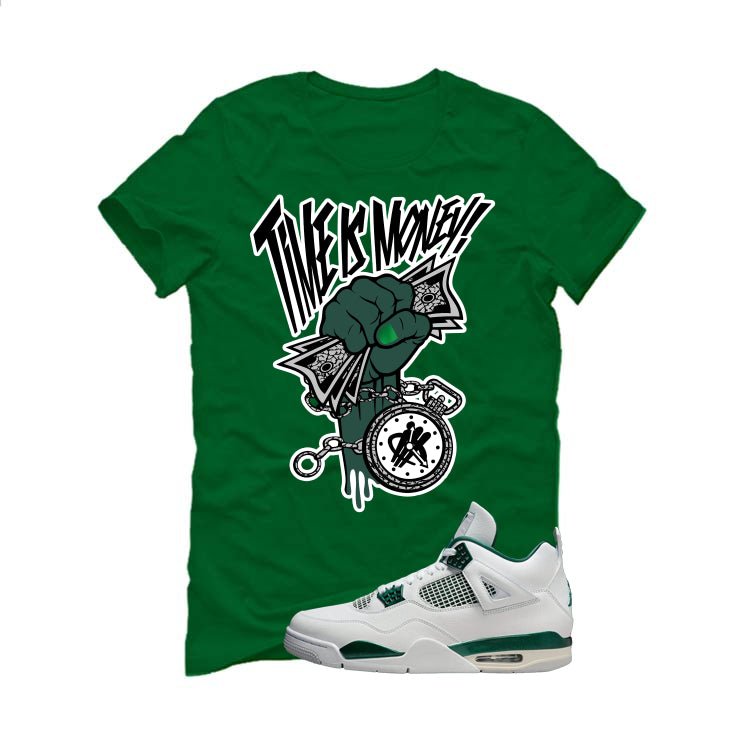 Air Jordan 4 Oxidized Green Pine T-Shirt (Time Is Money) product image 2