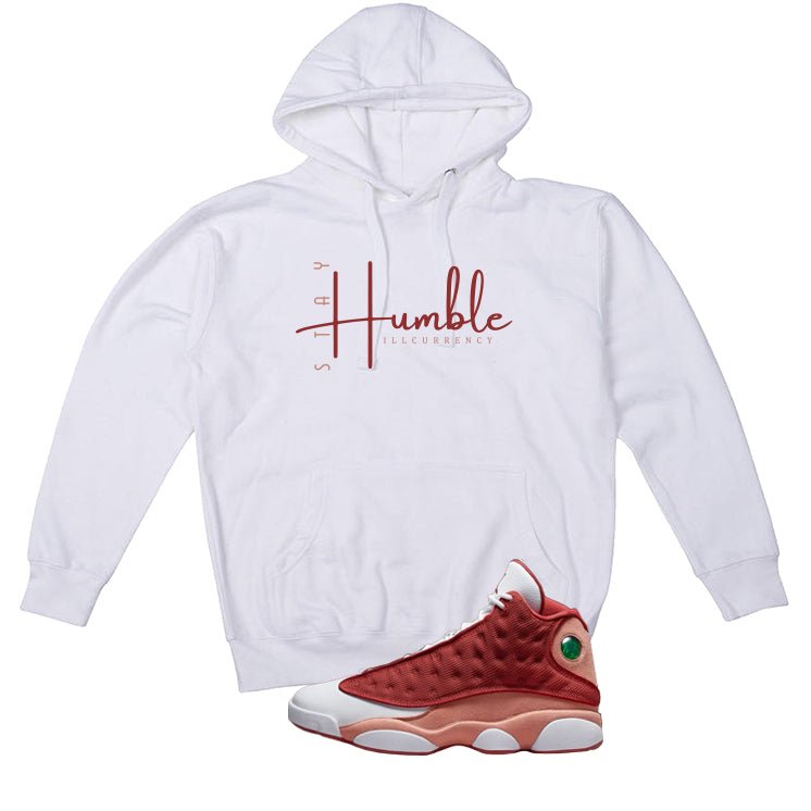 Air Jordan 13 Dune Red White T-Shirt (Stay Humble) product image 3