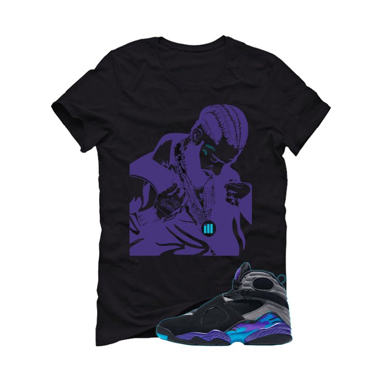 Air Jordan 8 OG Aqua Black T-Shirt (Nipsey)| illcurrency product image 2