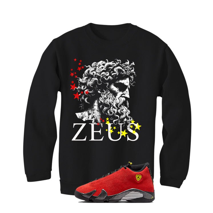 Air Jordan 14 Ferrari Black T-Shirt (Zeus)| illcurrency product image 4