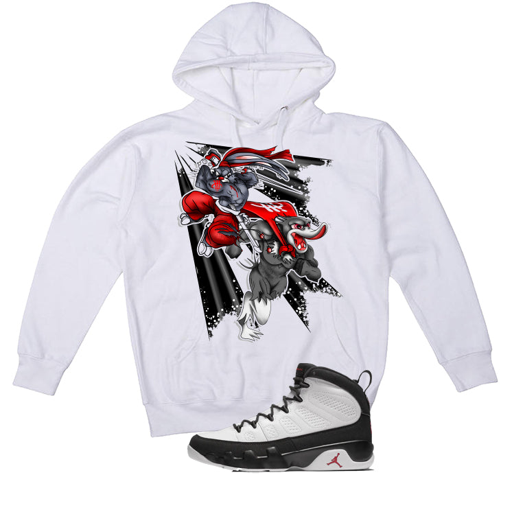 Air Jordan 9 OG Space Jam Matching T-Shirt White (Super product image 3