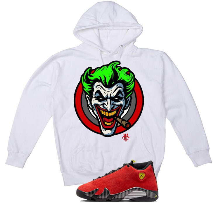 Air Jordan 14 Ferrari White T-Shirt (Joke The Joker) product image 3